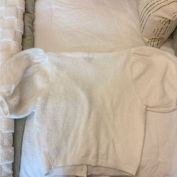 wild fable Cream V-Neck Button Front Cardigan - Picture 2 of 3